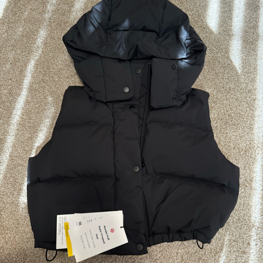 lululemon wunder puff super cropped vest